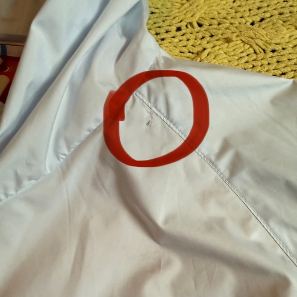 Tory Sport Chervon Orange/White Windbreaker - Picture 13 of 16